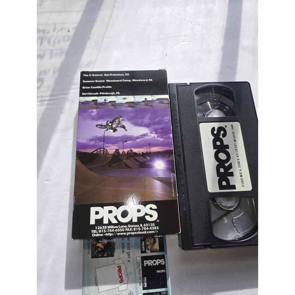 Vintage PROPS BMX VHS Tape